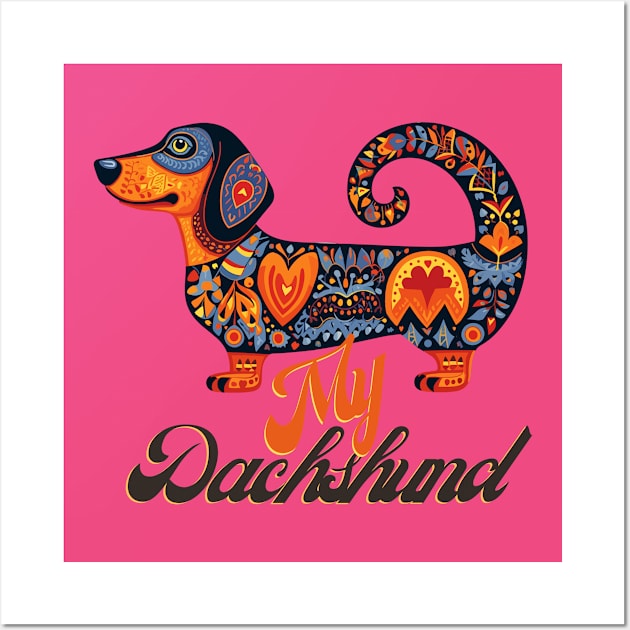 Dachshund Wall Art by baseCompass